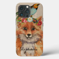 Wasserfarben Foxy Floral Friends Personalisierter