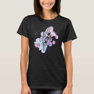 Wasserfarben Frauen Frieden Hand Zeichen Frieden T-Shirt