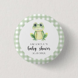 Wasserfarben Frog Baby Dusche Button