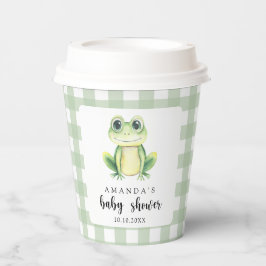 Wasserfarben Frog Baby Dusche Pappbecher