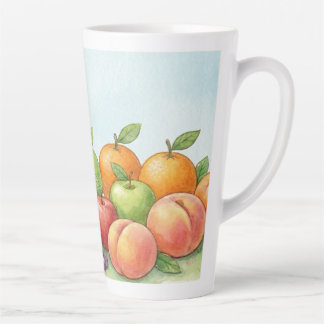 Wasserfarben-Fruchtfülle, Tu Bishvat-Hintergrund Milchtasse