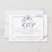 Wasserfarben-Frühlingsapfel blühen RSVP Karte (Vorderseite)