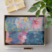 Wasserfarben Frühlingsblumen Decoupage Seidenpapier (Geschenk)