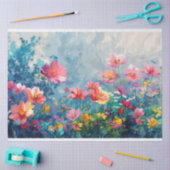 Wasserfarben Frühlingsblumen Decoupage Seidenpapier (Basteln)