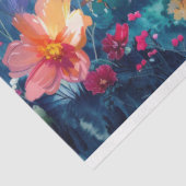 Wasserfarben Frühlingsblumen Decoupage Seidenpapier (Ausschnitt)