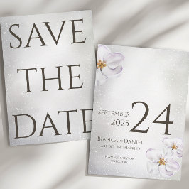 Wasserfarben Frühlingsblüte Hochzeit Speichern Sie Save The Date