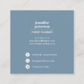 Wasserfarben Frühlingsblüte Peak Social Media Icon Quadratische Visitenkarte (Rückseite)