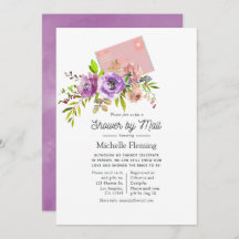 Wasserfarben-Frühlingsdusche nach Mail