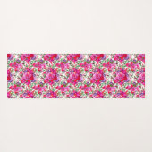 Wasserfarben Fuchsia Blooms Yogamatte (Rückseite (Horizontal))
