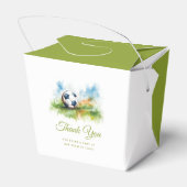 Wasserfarben-Fußball-Kinderdusche Geschenkschachtel (Rückseite)