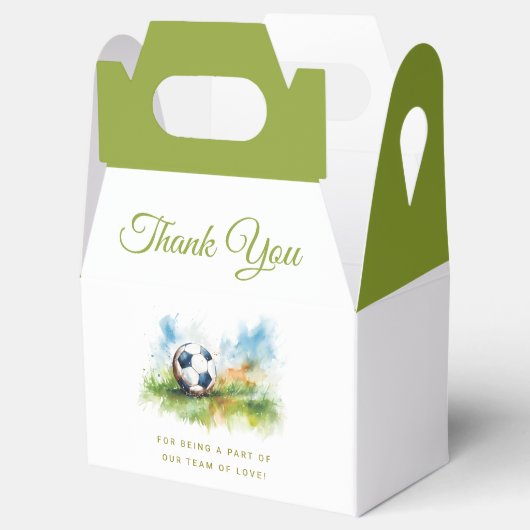 Wasserfarben-Fußball-Kinderdusche Geschenkschachtel (Geöffnet)