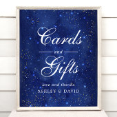 Wasserfarben Galaxie Kosmische Sterne Karten und G Poster