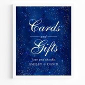 Wasserfarben Galaxie Kosmische Sterne Karten und G Poster