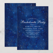 Wasserfarben-Galaxie Kosmische Sterne Starry Bache Einladung (Vorne/Hinten)