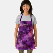 Wasserfarben-Galaxie-Nebel Name Lila Schürze (Insitu)