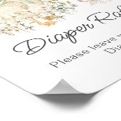 Wasserfarben Gänse Babydusche Windelwanne Windelwa Poster (Ecke)