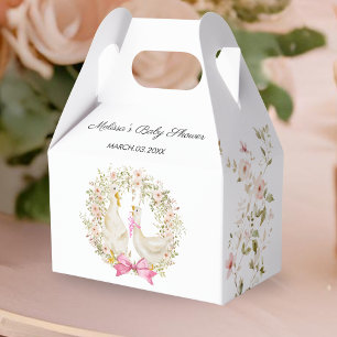 Wasserfarben Gänse Girl Blume Kinderdusche Geschenkschachtel