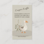 Wasserfarben-Gänse-Windeln - Umschließungskarte Begleitkarte (Vorderseite)