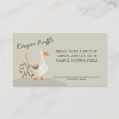 Wasserfarben-Gänse-Windeln - Umschließungskarte Begleitkarte (Vorderseite)