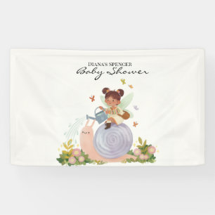 Wasserfarben-Garten-Baby-Shower- Banner