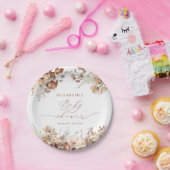 Wasserfarben-Garten Boho BläsernBaby-Dusche Pappteller (Party)