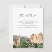 Wasserfarben-Garten des Götters Hochzeitskarte Einladung (Vorderseite)