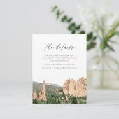 Wasserfarben-Garten des Götters Hochzeitskarte Einladung (Stehend Vorderseite)