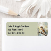 Wasserfarben-Garten-Sparrow-Vogeladresse (Insitu)