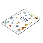 Wasserfarben-Gärtnerblatt Notizblock (Linke Seite)