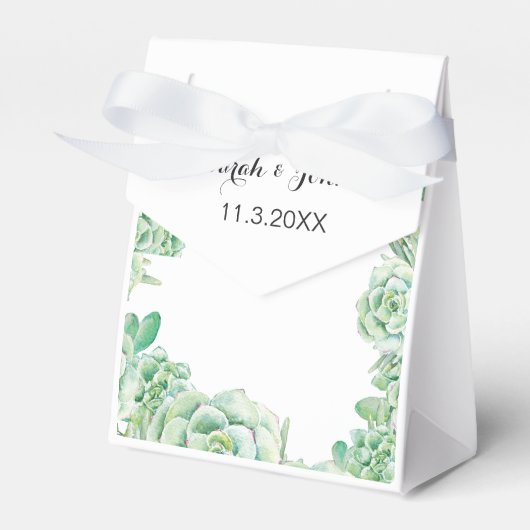 Wasserfarben-Gastgeschenk Hochzeit Geschenkschachtel (Vorderseite)