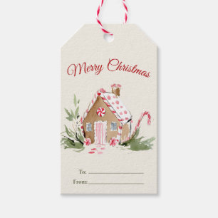 Wasserfarben-Gebäck-Geschenkanhänger Geschenkanhänger