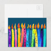 Wasserfarben Geburtstagskandalen Postkarte (Vorne/Hinten)