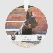 Wasserfarben-Gedenkstätte für Schottland und Blume Ornament (Vorderseite)