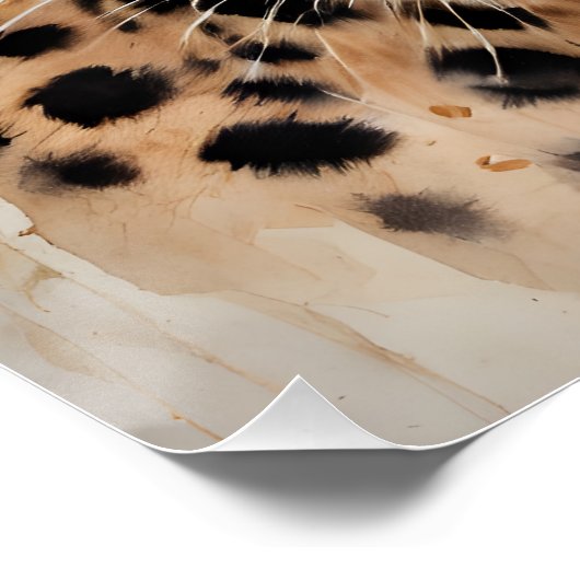 Wasserfarben-Gedicht Nr. 7 Poster (Ecke)