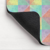 Wasserfarben gefülltes Dreieck geometrisches Muste Mousepad (Ecke)