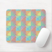 Wasserfarben gefülltes Dreieck geometrisches Muste Mousepad (Mit Mouse)