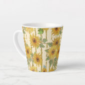 WASSERFARBEN-GELBE-SONNENBLUMEN MILCHTASSE (Linke Ecke)