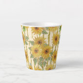 WASSERFARBEN-GELBE-SONNENBLUMEN MILCHTASSE (Vorderseite)