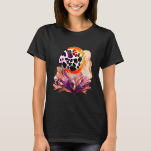Wasserfarben gemalte Fische Tiefseelebewesen und R T-Shirt