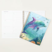 Wasserfarben gemalter Delfin Planer (Anzeige)