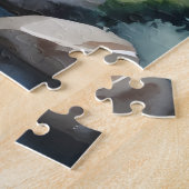 Wasserfarben gemalter Wasserfall Puzzle (Seite)