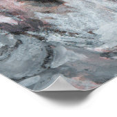 Wasserfarben gemaltes Doggengesicht Poster (Ecke)