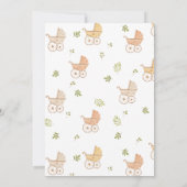 Wasserfarben-Gender-Babydusche Einladung (Rückseite)