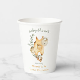 Wasserfarben-Gender-Neutral-Boho-Babydusche Pappbecher