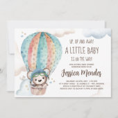 Wasserfarben-Gender-Neutral-Teddy-Bear-Babydusche Einladung (Vorderseite)