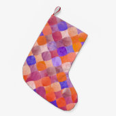 Wasserfarben geometrisch, arabische Fischwaagen. Kleiner Weihnachtsstrumpf (Vorderansicht (hängend))