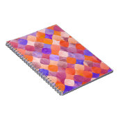 Wasserfarben geometrisch, arabische Fischwaagen. Notizblock (Rechte Seite)