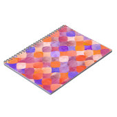 Wasserfarben geometrisch, arabische Fischwaagen. Notizblock (Linke Seite)