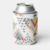 Wasserfarben Geometrisch Nahtlos: Tribal Style. Dosenkühler (Kanne Rückseite)