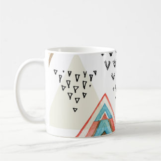 Wasserfarben Geometrisch Nahtlos: Tribal Style. Kaffeetasse